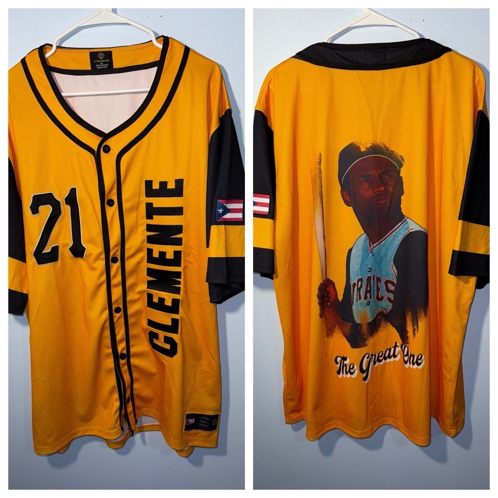 ROBERTO CLEMENTE‎ Jersey #21 Puerto Rico Pittsburgh Pirates Tainowears Tag Sz XL